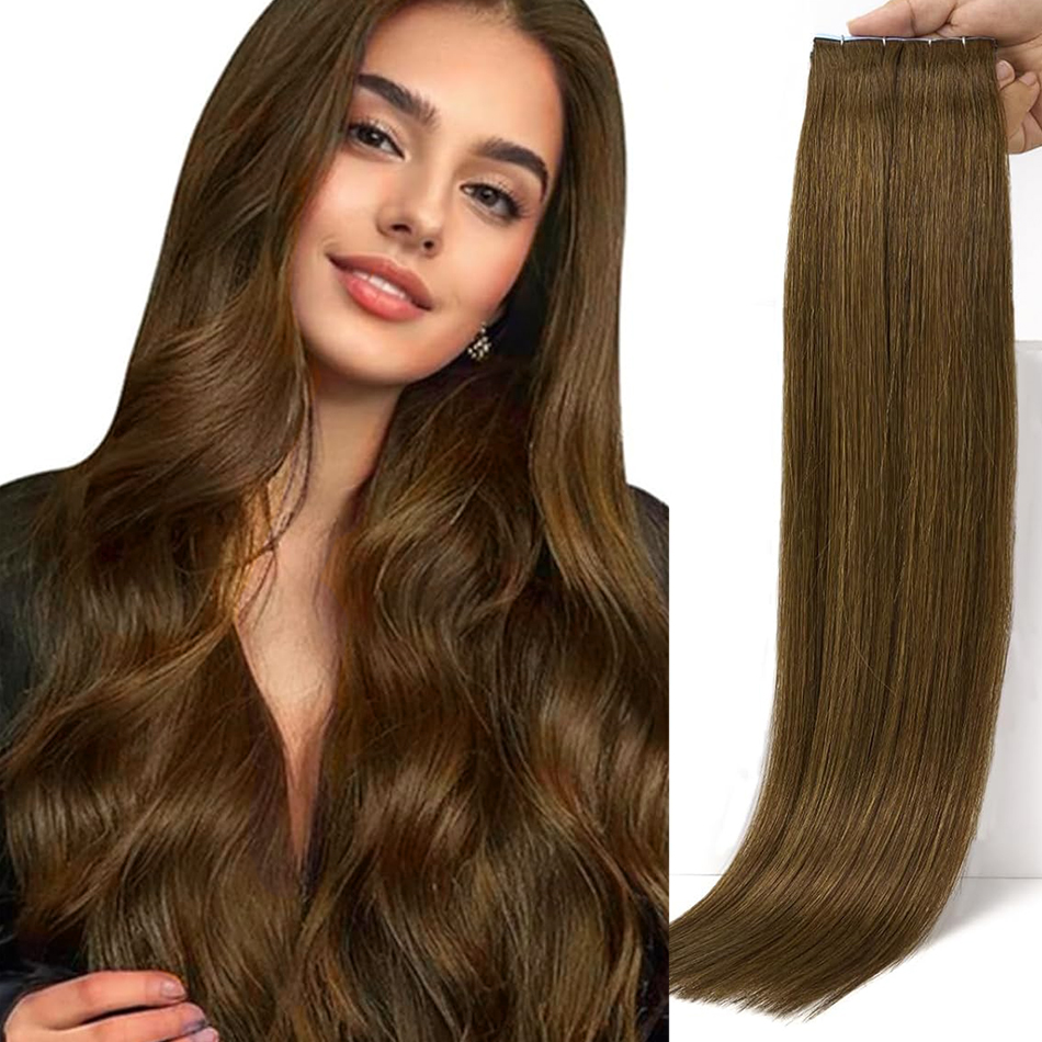 % 100 İnsan Saçı Bant Düz Çift - Invisible Tape In Extensions Real Hair incelemesi ve fiyatı