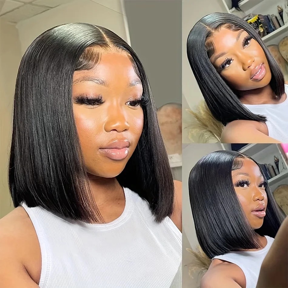 Bob Peruk, İnsan Saçı, Kısa, D - Glueless Wear And Go Human Hair Wig incelemesi ve fiyatı